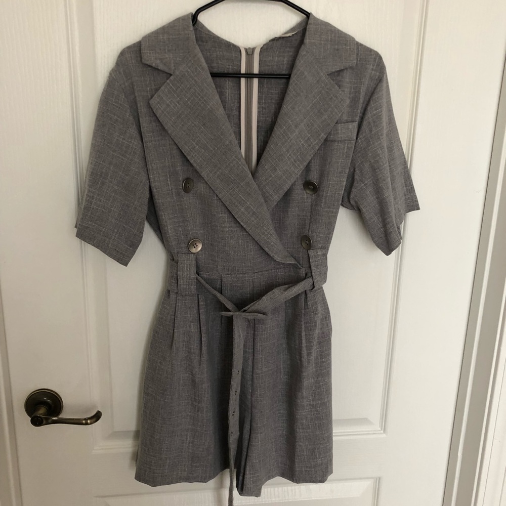 Cute Romper checkered classic style